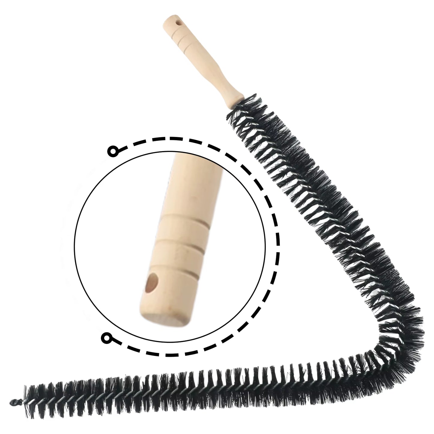70Cm/75Cm Radiator Cleaner Brush Multi-Purpose Bendable Long Thin Cleaner Duster Washing Machine Cleaning Tool Dryer Duct Brush
